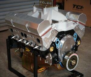 SBC CHEVY 434 REVISED PRO STREET MOTOR, AFR HEADS, CRATE MOTOR 670hp BASE ENGINE, MANLEY