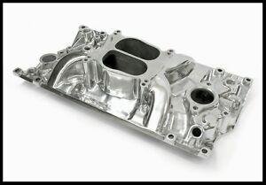 SBC CHEVY HOLESHOT VORTEC INTAKE MANIFOLD POLISHED PC-22006 OR 147.1005 CLEARANCE