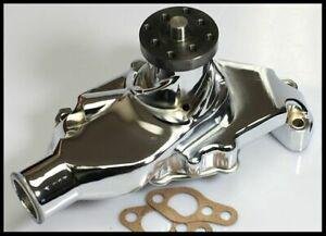 BBC CHEVY 454 SHORT CHROME ALUMINUM WATER PUMP HC-8021-C