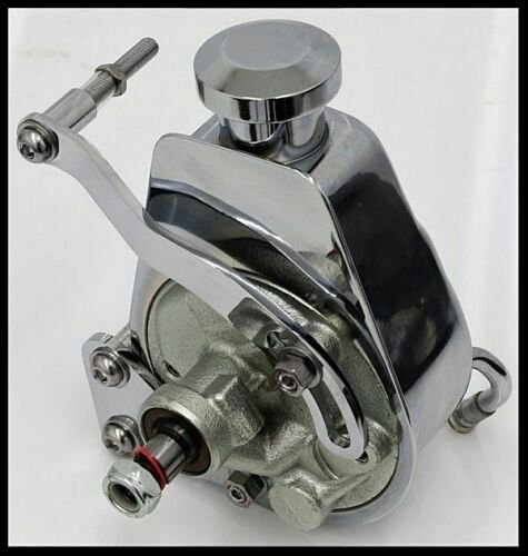 GM CHROME POWER STEERING PUMP A-CAN STYLE