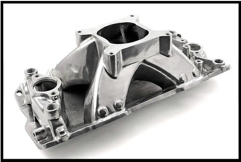 SBC - Hi-Rise Single Plane Intake Manifold - Polished