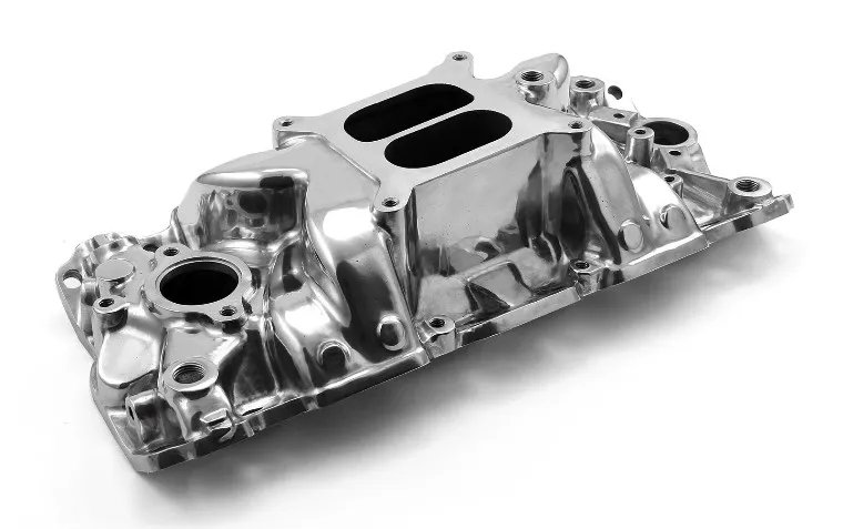 SBC Chevy Qualifier 1957-95 Dual Plane Intake Polished PCE 147.1015 or PC22020