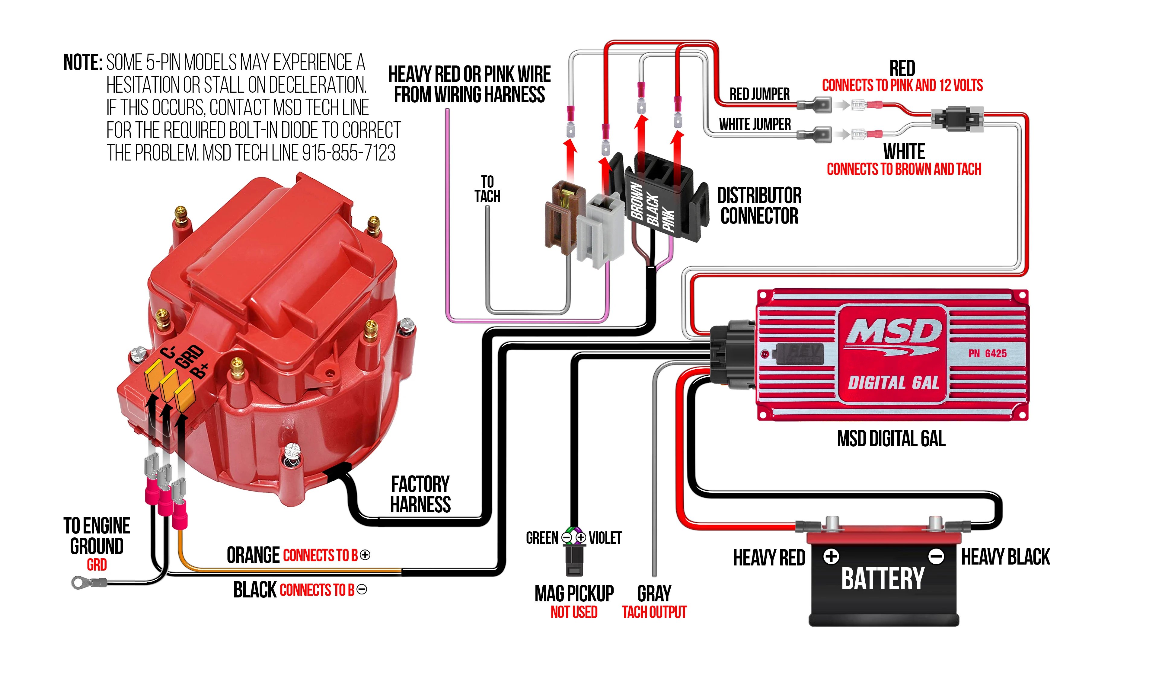 Red - MSD Digital 6AL CDI