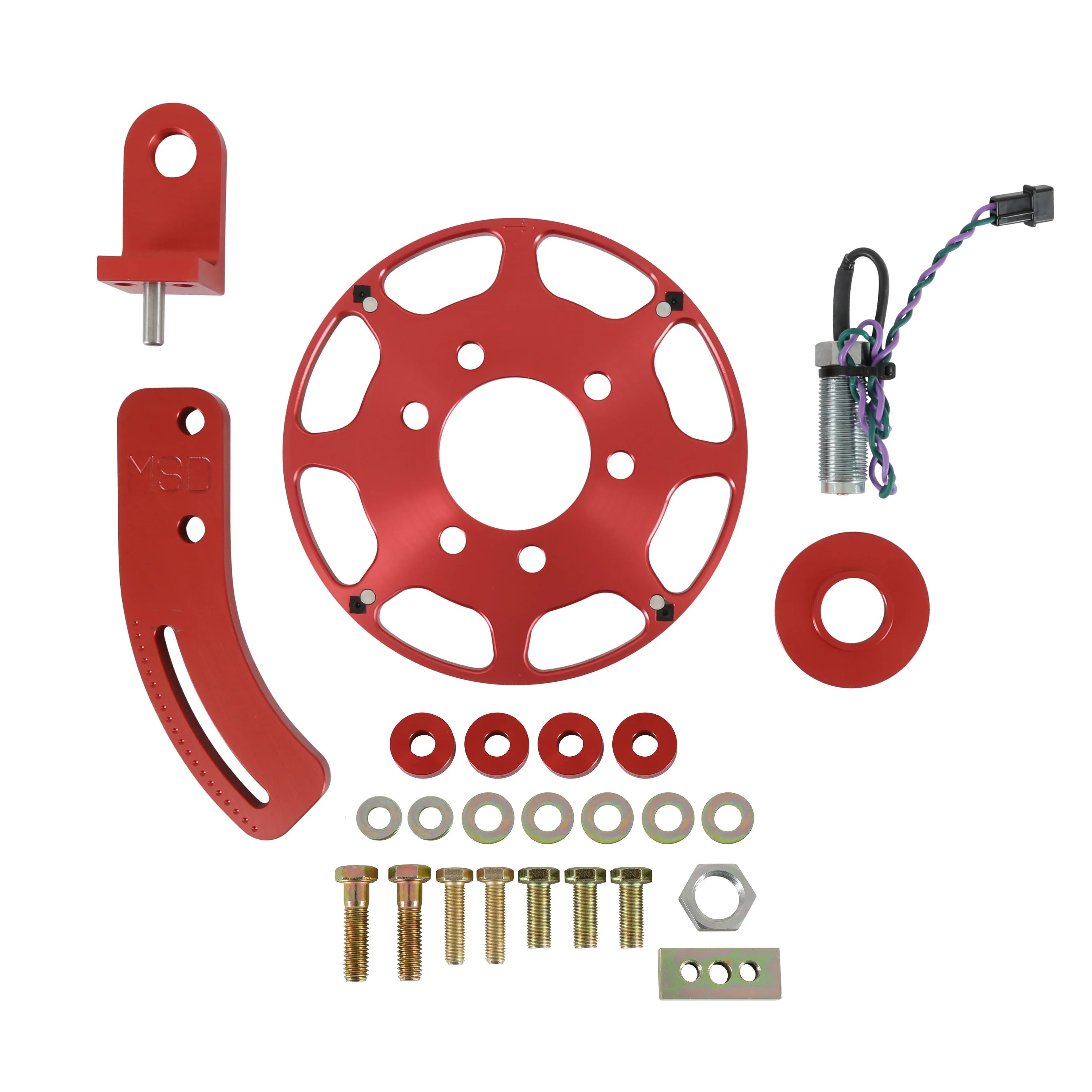 MSD Crank Trigger Wheel Kit - Flying Magnet - SBC - 7"