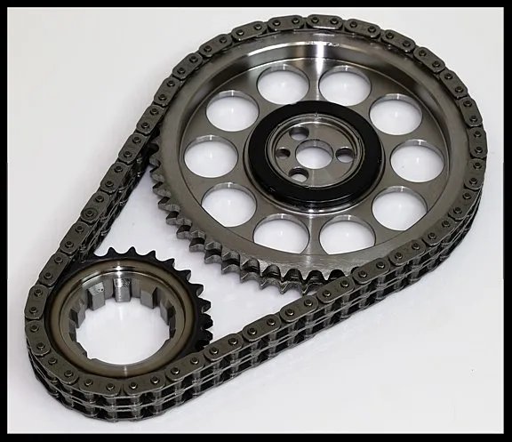 SBC - Billet Timing Chain Set - Roller or Flat Tappet