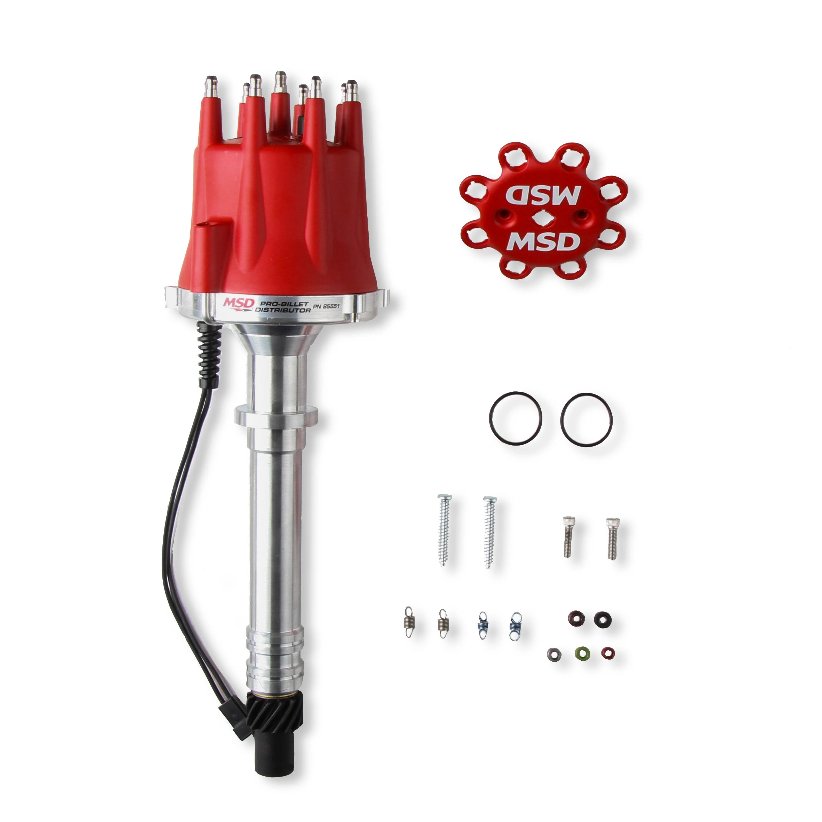 Chevy Red V8 Pro-Billet Distributor