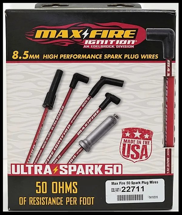 Edelbrock Max-Fire Ultra-Spark 50 Ohm Universal Spark Plug Wires