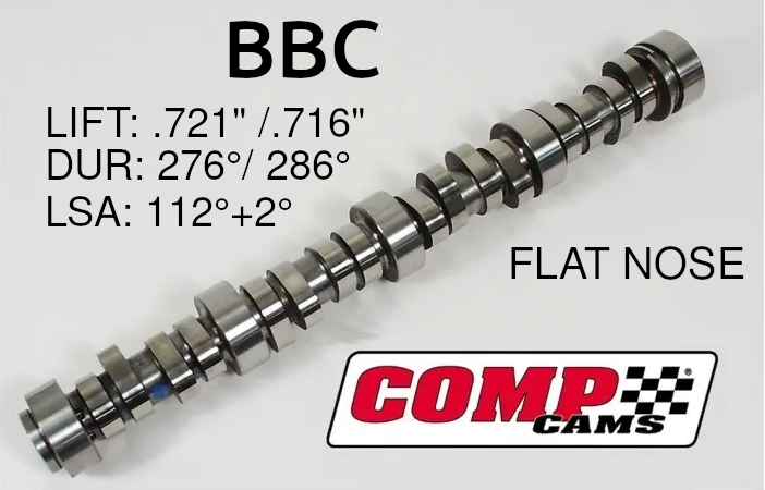 BBC Comp Cams - .721"/.716" Lift 276°/286° Duration - OE Hydraulic Roller