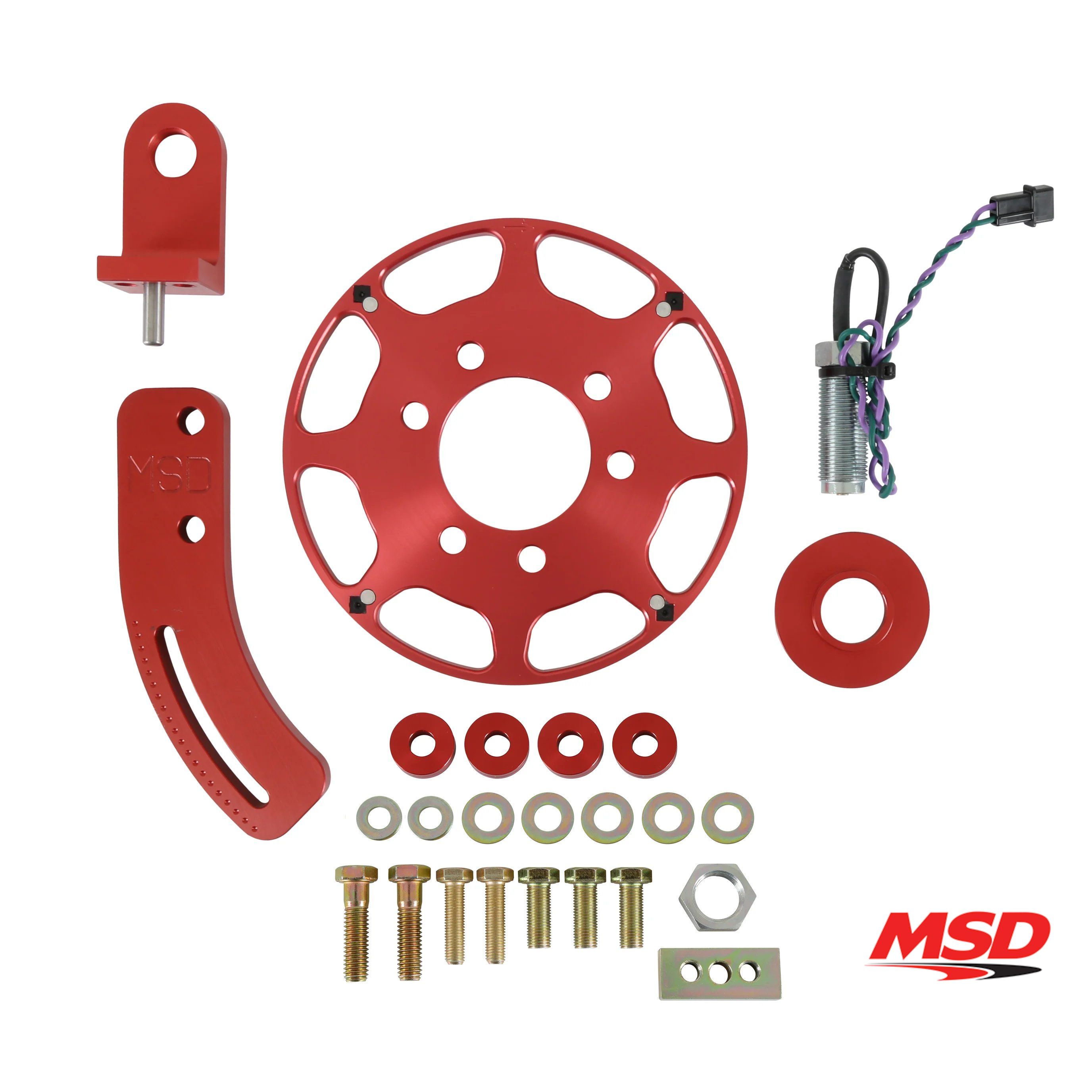 MSD Crank Trigger Wheel Kit - Flying Magnet - SBC - 7"