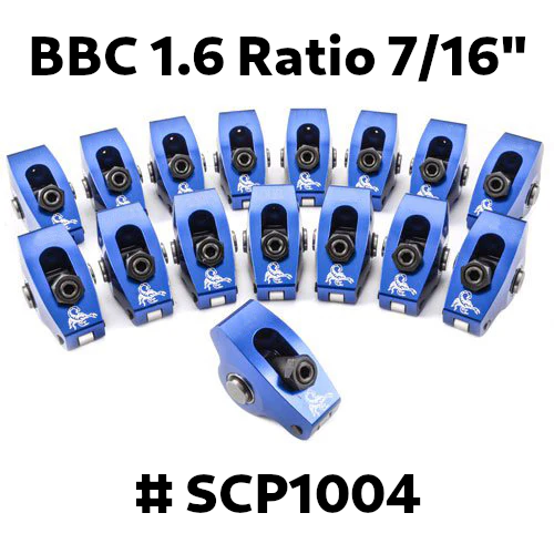 BBC 1.7 - 7/16" Race Series Roller Rocker Arms - Full Set of 16