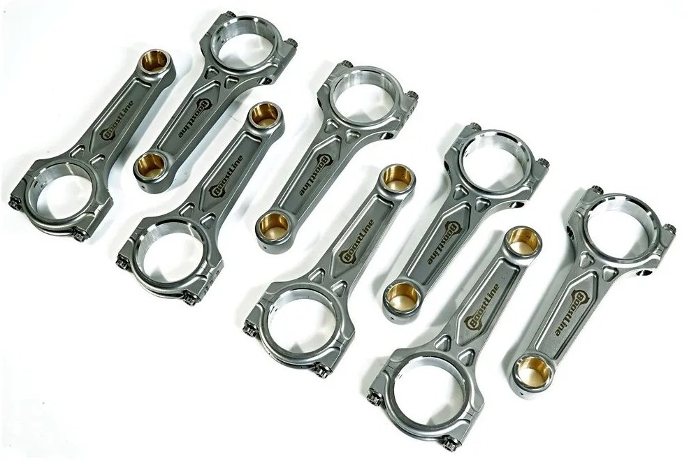 572 ONLY UPGRADE: WISECO BOOSTLINE BBC CHEVY 6.385 RODS W/TOOL STEEL WRIST PINS