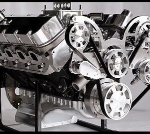BBC CHEVY 582 TURN KEY ENGINE AFR HEADS 8.5 DART BLOCK 735 hp-SERPENTINE MANLEY