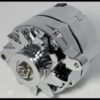 GM CHROME 120 AMP 10SI 1 ONE OR 3 THREE WIRE SBC BBC CHEVY ALTERNATOR S-3902