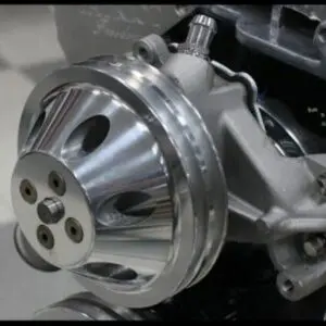 SBC CHEVY ALUMINUM PULLEY DOUBLE GROOVE UPPER LWP# 9483