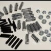 SBC CHEVY 1" CHROME MINI NUT & STUD OIL PAN KIT 14S-4L