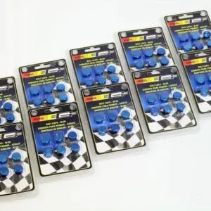 MR GASKET BOLT CAP BLUE FITS 1/2, 12MM, 13MM BOLT HEADS 8904G BOX OF 10 PACKS