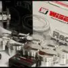 BBC CHEVY 555 WISECO FORGED PISTONS 4.560X4.250 STR +16cc DOME KP524A6
