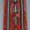 UNIVERSAL STAINLESS STEEL 48" RADIATOR HOSE KIT POLISHED ALUMINUM CAPS # S7310